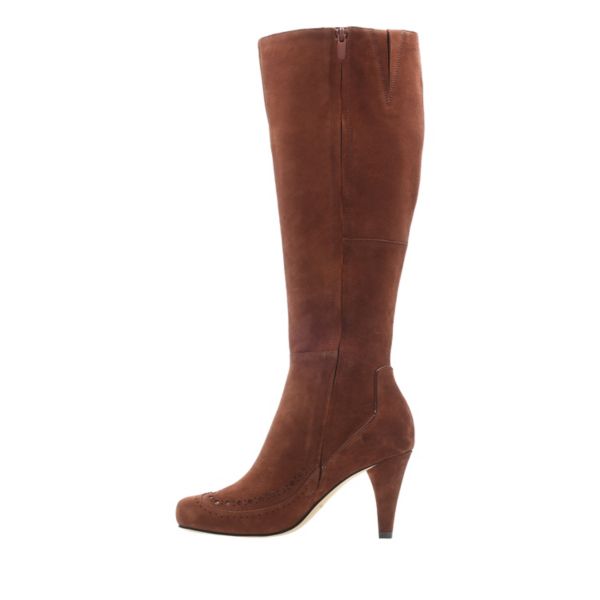 Clarks Womens Dalia Sierra Knee High Boots Brown | UK-9012487